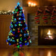 Vidaxx sapin de Noël artificiel avec 120 LED avec PVC vert standard 120 cm