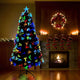 Vidaxx sapin de Noël artificiel avec 210 LED avec PVC vert standard 180 cm