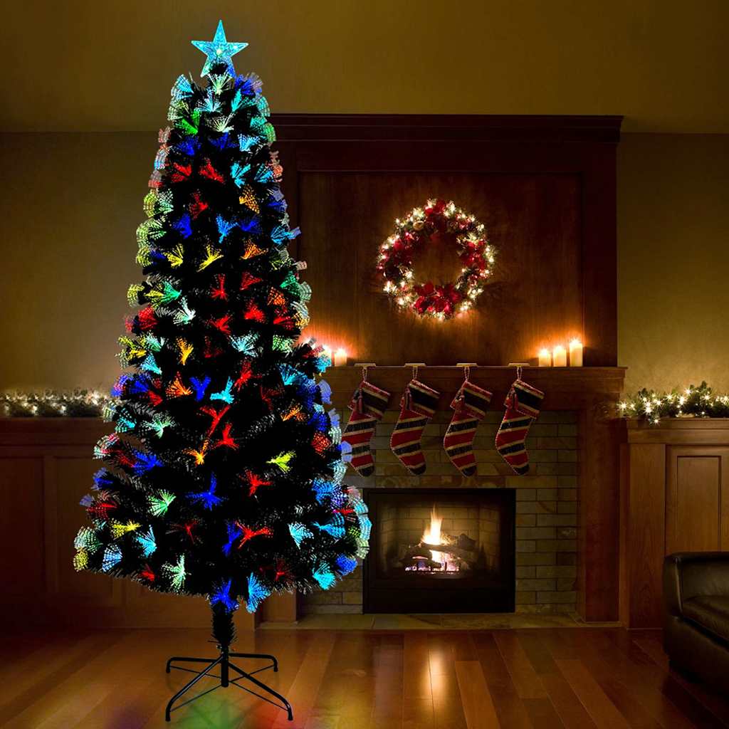 Vidaxx sapin de Noël artificiel avec 300 LED avec PVC vert standard 240 cm