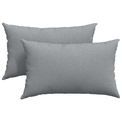 VidaXL coussins de canapé 2 pièces tissu gris clair 50 x 30 cm
