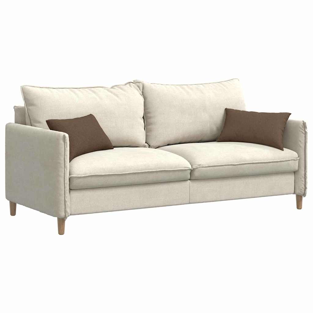 VidaXL coussins de canapé 2 pcs marron 50 x 30 cm tissu