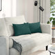 VidaXL coussins de canapé 2 pcs tissu vert foncé 50 x 30 cm