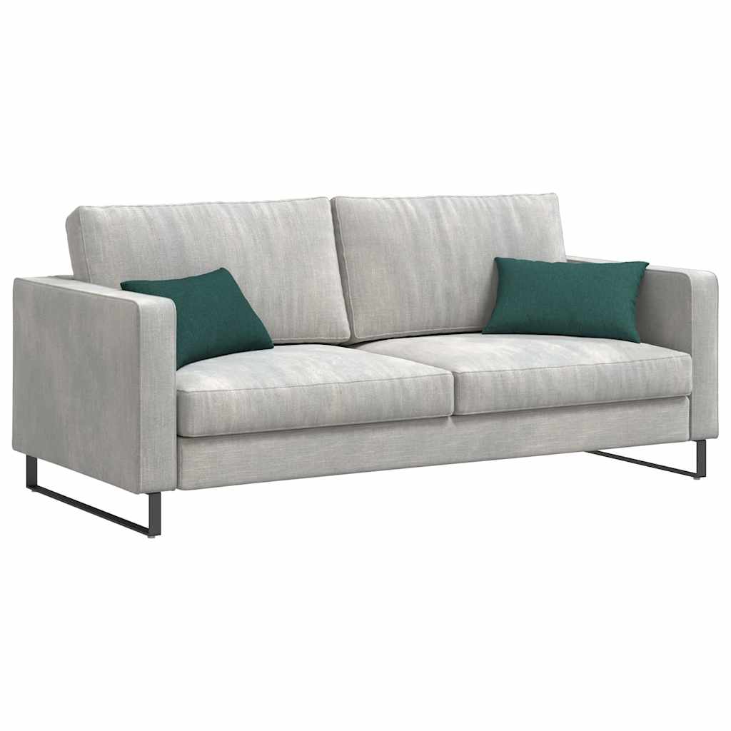 VidaXL coussins de canapé 2 pcs tissu vert foncé 50 x 30 cm