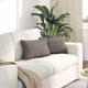 VidaXL coussins de canapé 2 pcs tissu taupe 50 x 30 cm