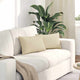 VidaXL coussins de canapé 2 pcs crème 50 x 30 cm tissu