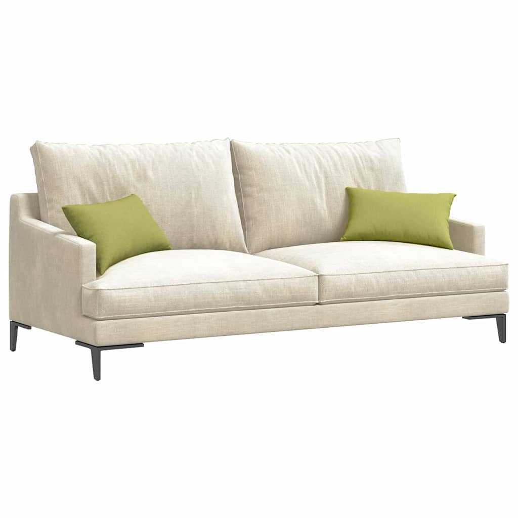 VidaXL coussins de canapé 2 pcs tissu vert clair 50 x 30 cm