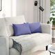 VidaXL coussins de canapé 2 pcs jean bleu 50 x 30 cm tissu