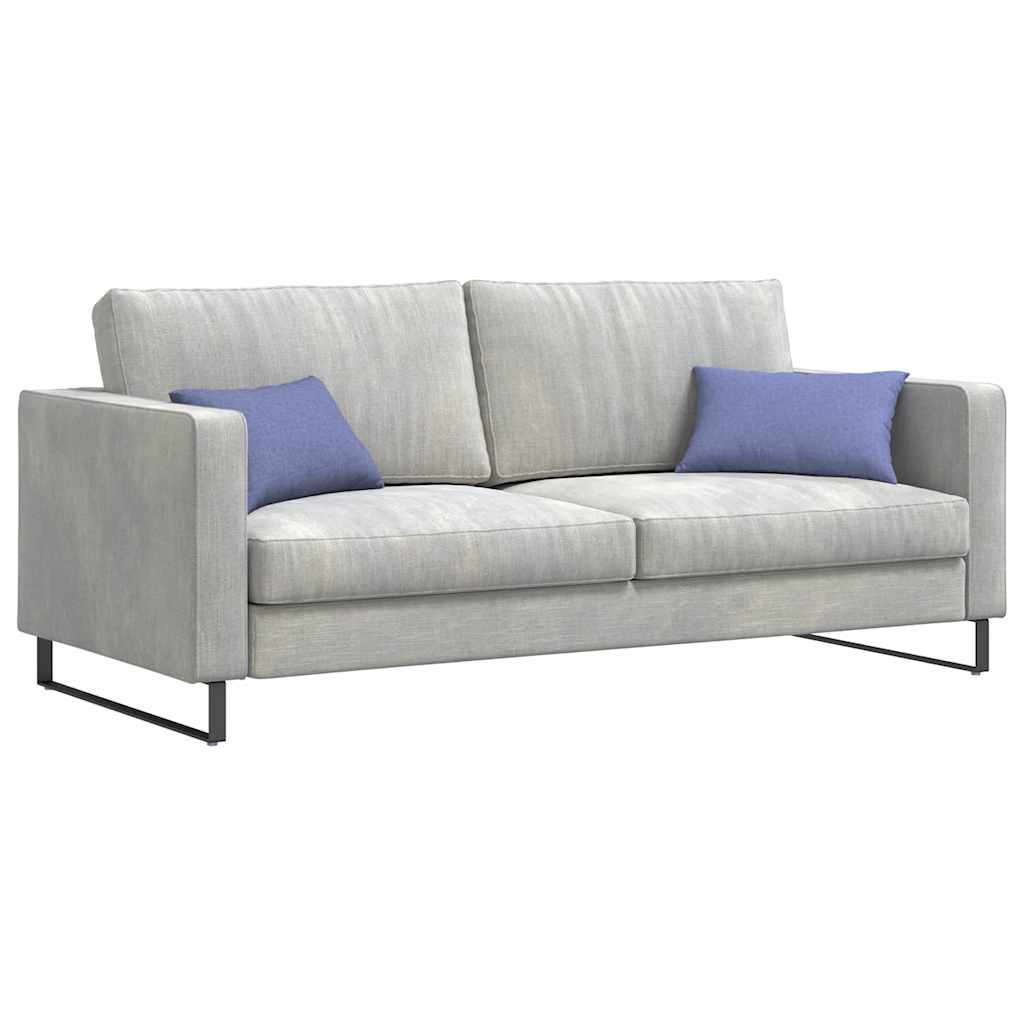 VidaXL coussins de canapé 2 pcs jean bleu 50 x 30 cm tissu