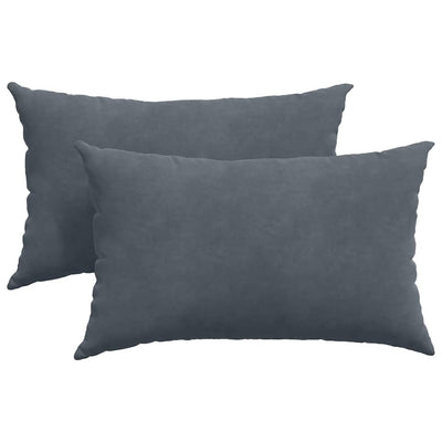 VidaXL coussins de canapé 2 pièces gris foncé 50 x 30 cm tissu corde