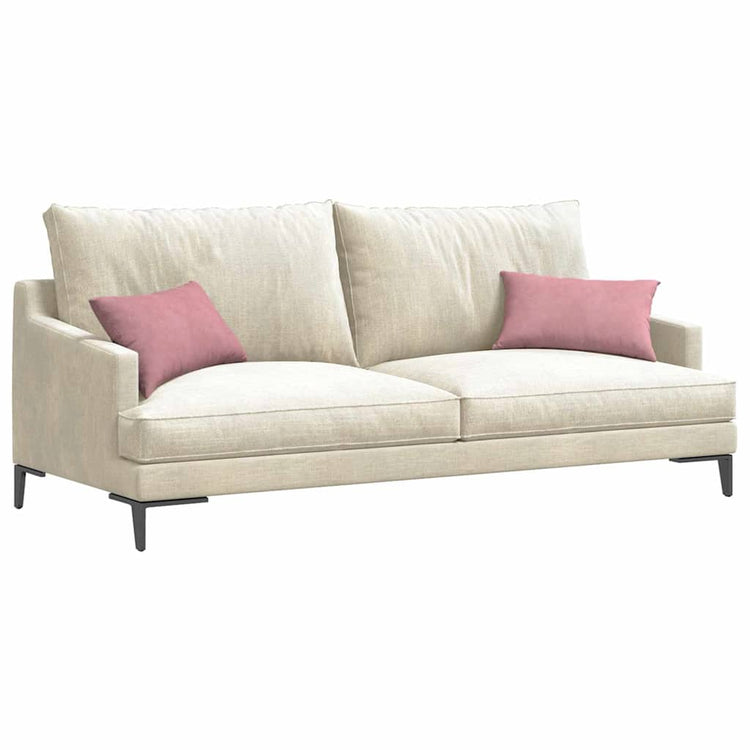 VidaXL coussins de canapé 2 pièces rose 50 x 30 cm tissu corde