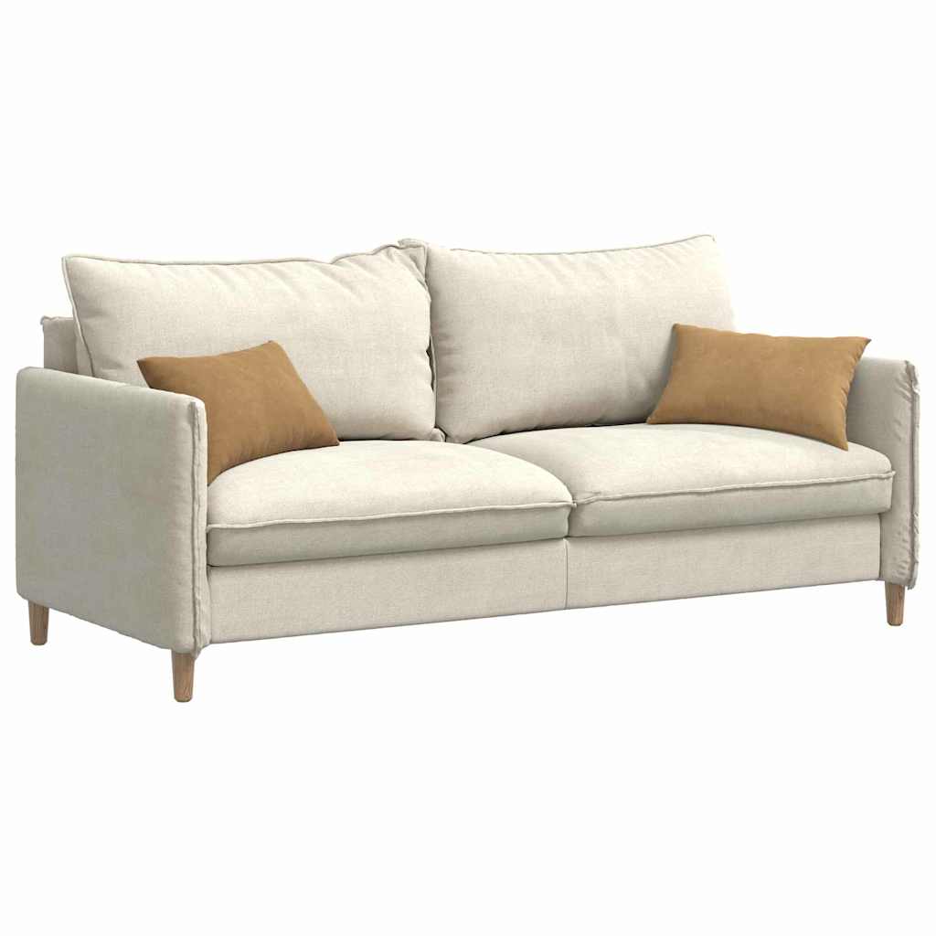 VidaXL coussins de canapé 2 pièces marron 50 x 30 cm tissu corde