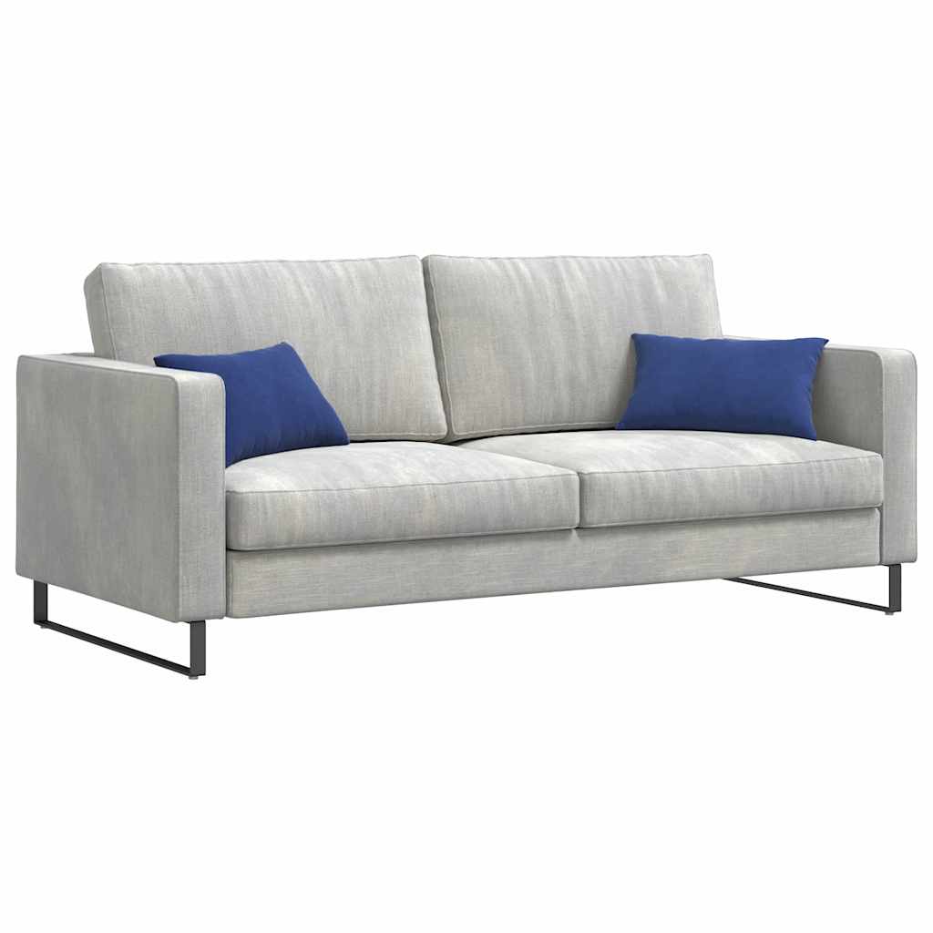 VidaXL coussins de canapé, 2 pièces, bleu police, tissu corde 50 x 30 cm