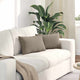VidaXL coussins de canapé 2 pièces taupe 50 x 30 cm tissu