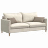 VidaXL coussins de canapé 2 pièces taupe 50 x 30 cm tissu