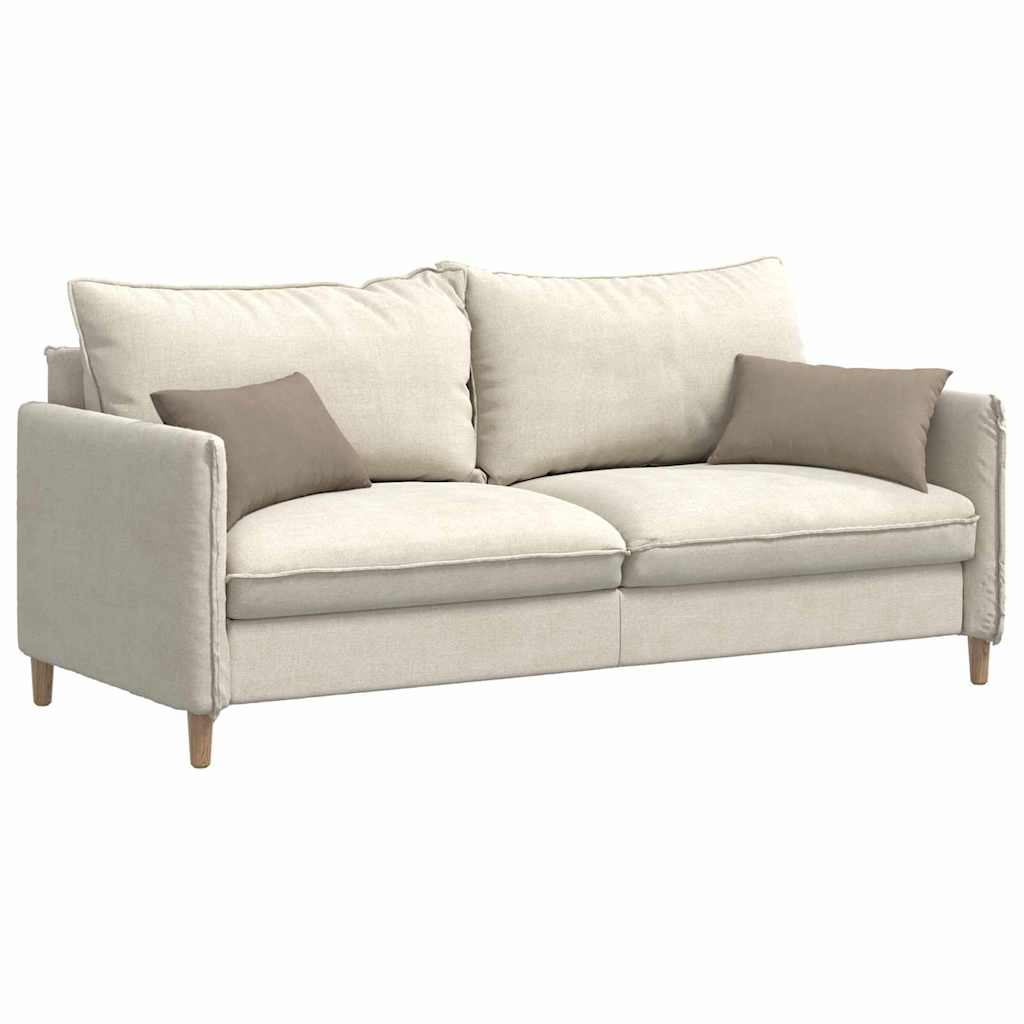 VidaXL coussins de canapé 2 pièces taupe 50 x 30 cm tissu