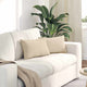 VidaXL coussins de canapé 2 pièces crème 50 x 30 cm tissu