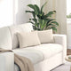 VidaXL coussins de canapé 2 pièces beige 50 x 30 cm tissu