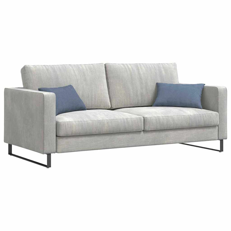 VidaXL coussins de canapé 2 pièces bleu 50 x 30 cm tissu corde