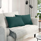 VidaXL coussins de canapé 2 pcs tissu vert foncé 60 x 40 cm
