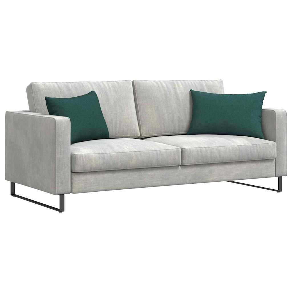 VidaXL coussins de canapé 2 pcs tissu vert foncé 60 x 40 cm