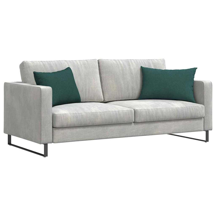 VidaXL coussins de canapé 2 pcs tissu vert foncé 60 x 40 cm