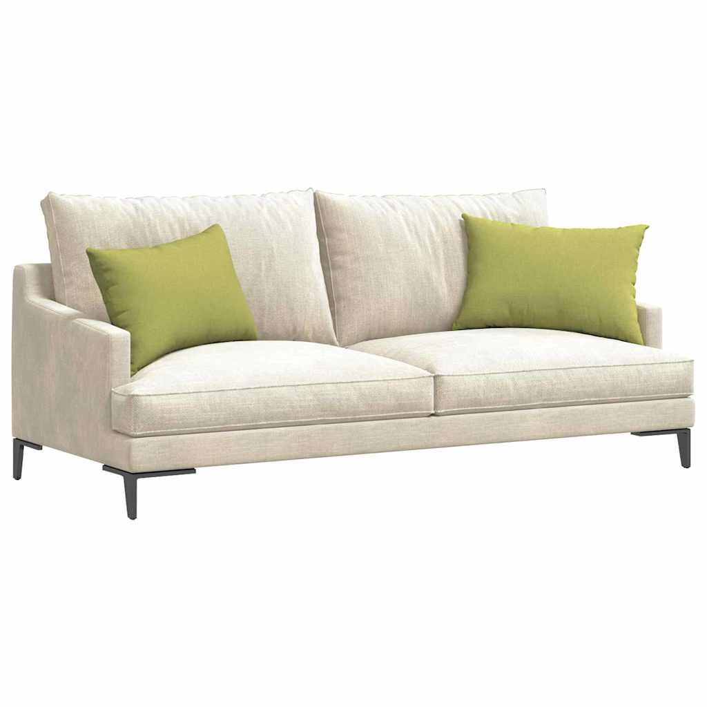 VidaXL coussins de canapé 2 pcs tissu vert clair 60 x 40 cm