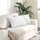 VidaXL coussins de canapé 2 pcs blanc 60 x 40 cm tissu
