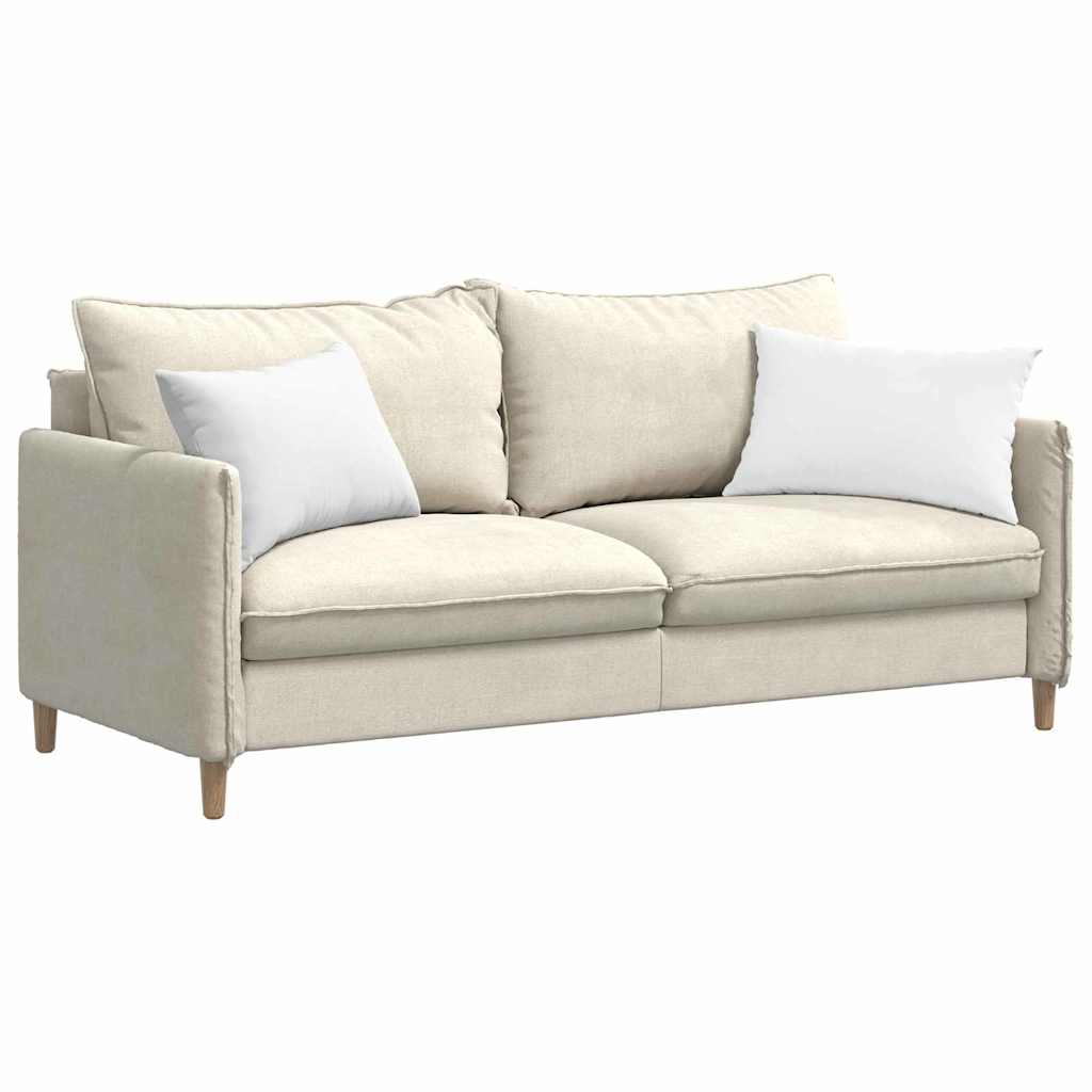 VidaXL coussins de canapé 2 pcs blanc 60 x 40 cm tissu