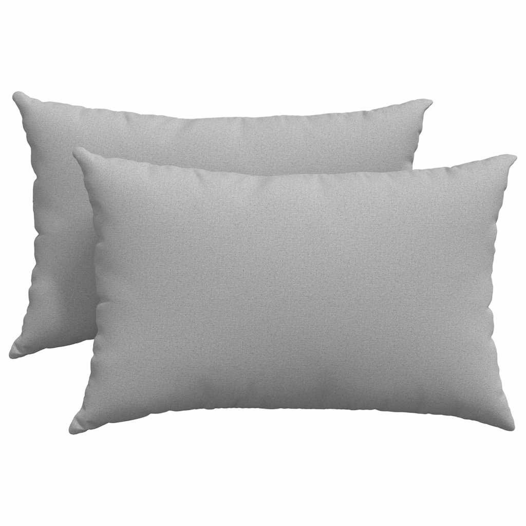 VidaXL coussins de canapé 2 pcs gris nuage 60 x 40 cm tissu