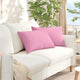 VidaXL coussins de canapé 2 pcs rose 60 x 40 cm tissu