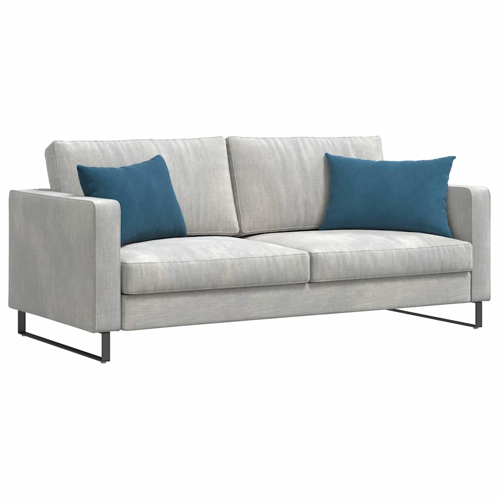 VidaXL coussins de canapé 2 pièces bleu 60 x 40 cm tissu corde
