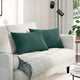 VidaXL coussins de canapé 2 pièces tissu corde vert foncé 60 x 40 cm