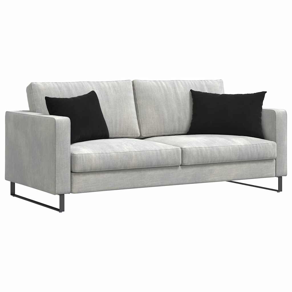 VidaXL coussins de canapé 2 pièces noir 60 x 40 cm tissu corde