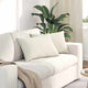VidaXL coussins de canapé 2 pièces crème 60 x 40 cm tissu corde