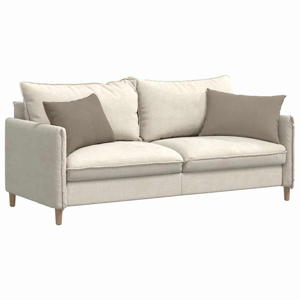 VidaXL coussins de canapé 2 pièces tissu taupe 60 x 40 cm