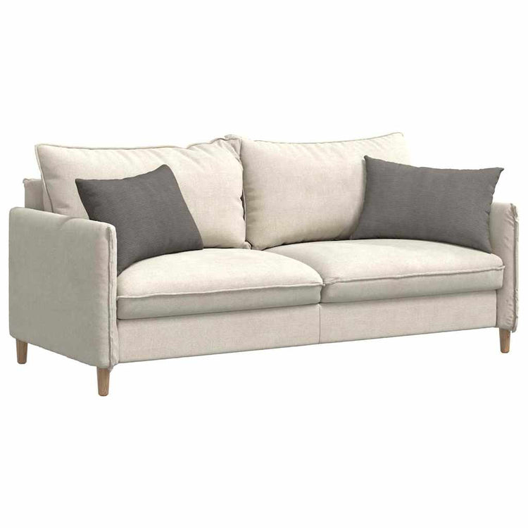VidaXL coussins de canapé 2 pièces gris clair 60 x 40 cm tissu corde