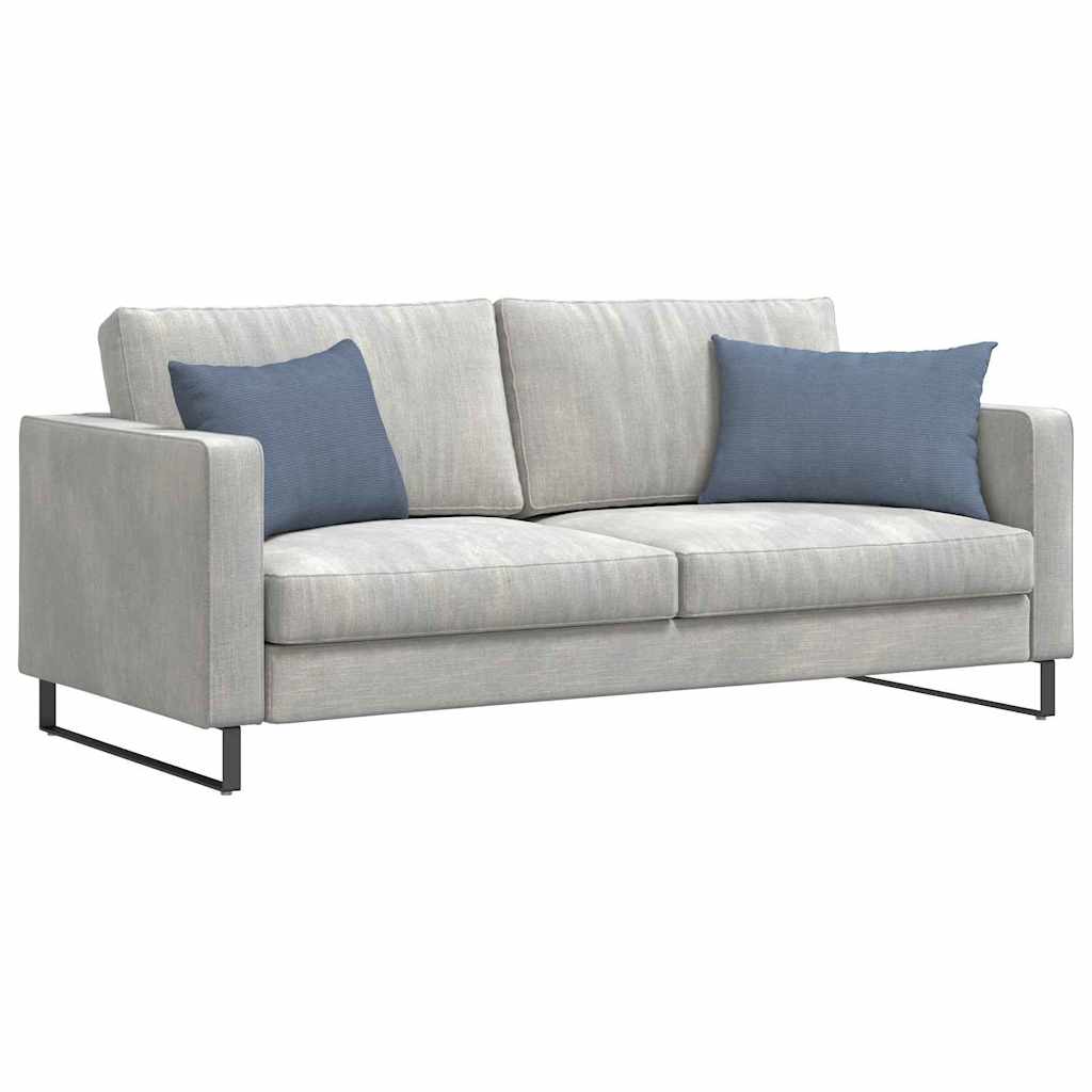 VidaXL coussins de canapé 2 pièces bleu 60 x 40 cm tissu corde