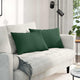 VidaXL coussins de canapé 2 pièces tissu corde vert foncé 60 x 40 cm