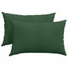 VidaXL coussins de canapé 2 pièces tissu corde vert foncé 60 x 40 cm