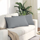 VidaXL coussins de canapé 2 pcs tissu gris clair 80 x 40 cm
