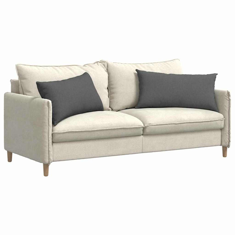 VidaXL coussins de canapé 2 pcs tissu gris foncé 80 x 40 cm