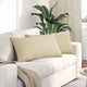 VidaXL coussins de canapé 2 pcs crème 80 x 40 cm tissu