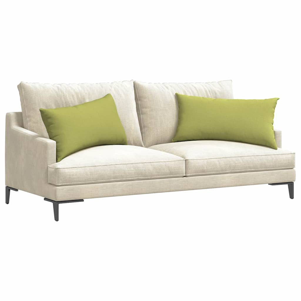 VidaXL coussins de canapé 2 pcs tissu vert clair 80 x 40 cm