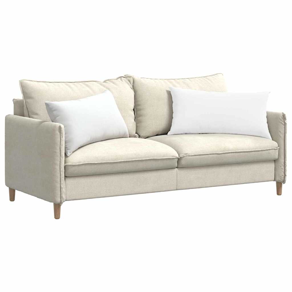 VidaXL coussins de canapé 2 pcs blanc 80 x 40 cm tissu