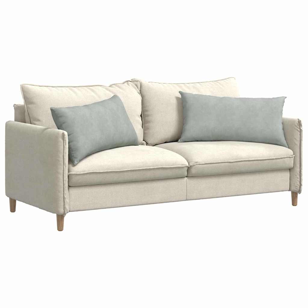 VidaXL coussins de canapé 2 pièces gris clair 80 x 40 cm tissu corde