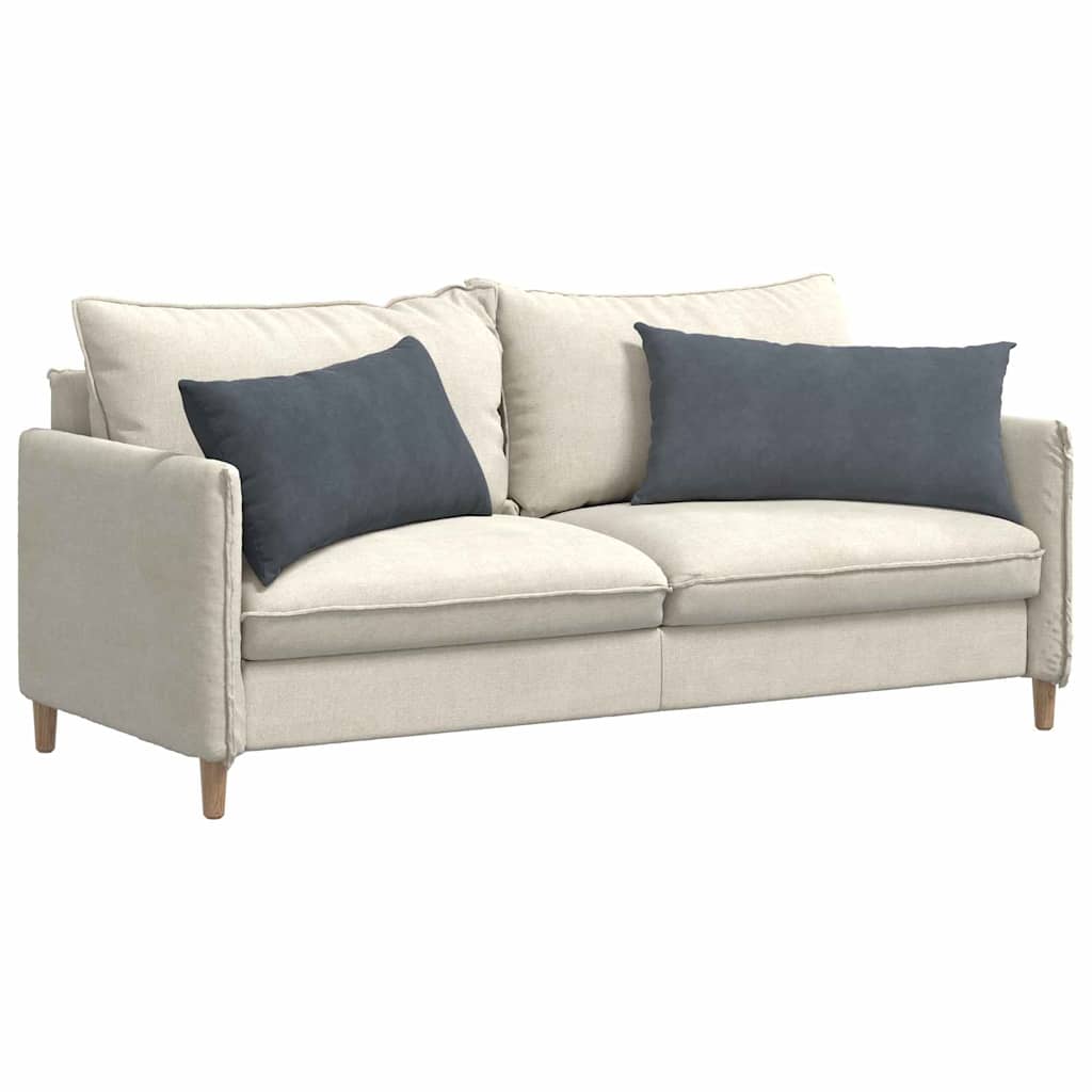 VidaXL coussins de canapé 2 pièces tissu corde gris foncé 80 x 40 cm