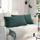 VidaXL coussins de canapé 2 pièces tissu corde vert foncé 80 x 40 cm