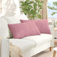 VidaXL coussins de canapé 2 pièces rose 80 x 40 cm tissu corde
