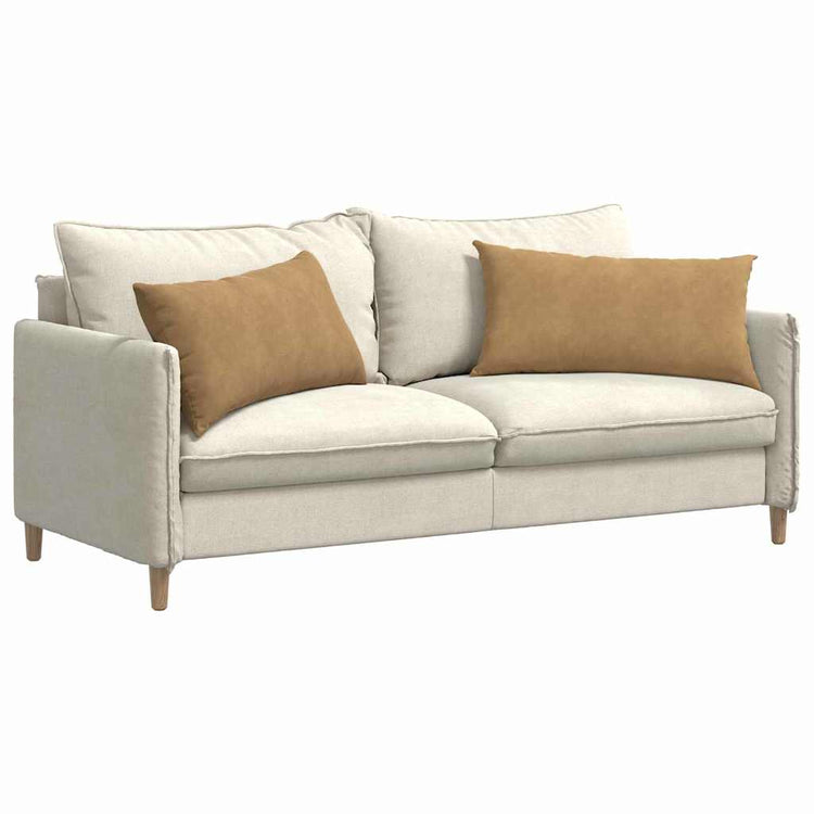 VidaXL coussins de canapé 2 pièces marron 80 x 40 cm tissu corde