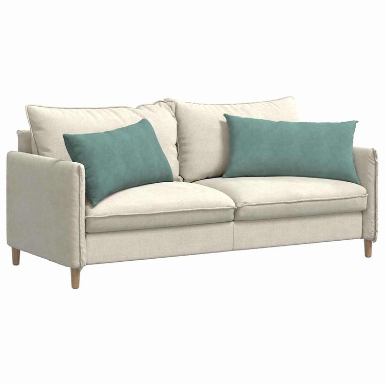 VidaXL coussins de canapé 2 pièces vert d'eau 80 x 40 cm tissu corde